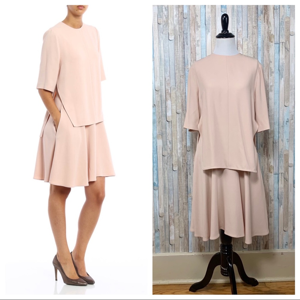 Stella McCartney 38 2 4 Crepe Overlay Winnet Dress
